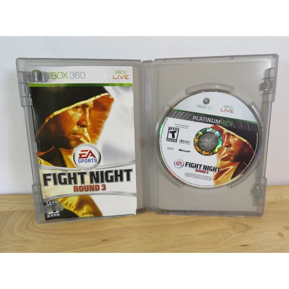Fight Night Round 3 (Xbox 360, 2006) Complete Tested Working - Very Good Manual
